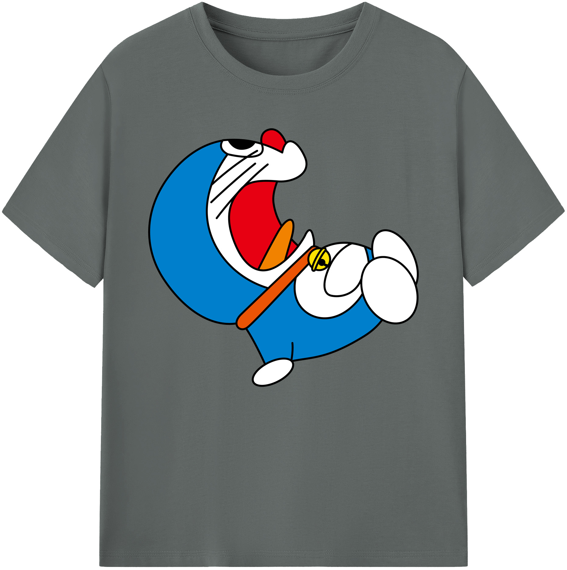 （画像用） ドラえもん Doraemon 綿100％ メンズ半袖Tシャツ｜肌触りやわらか＆通気性